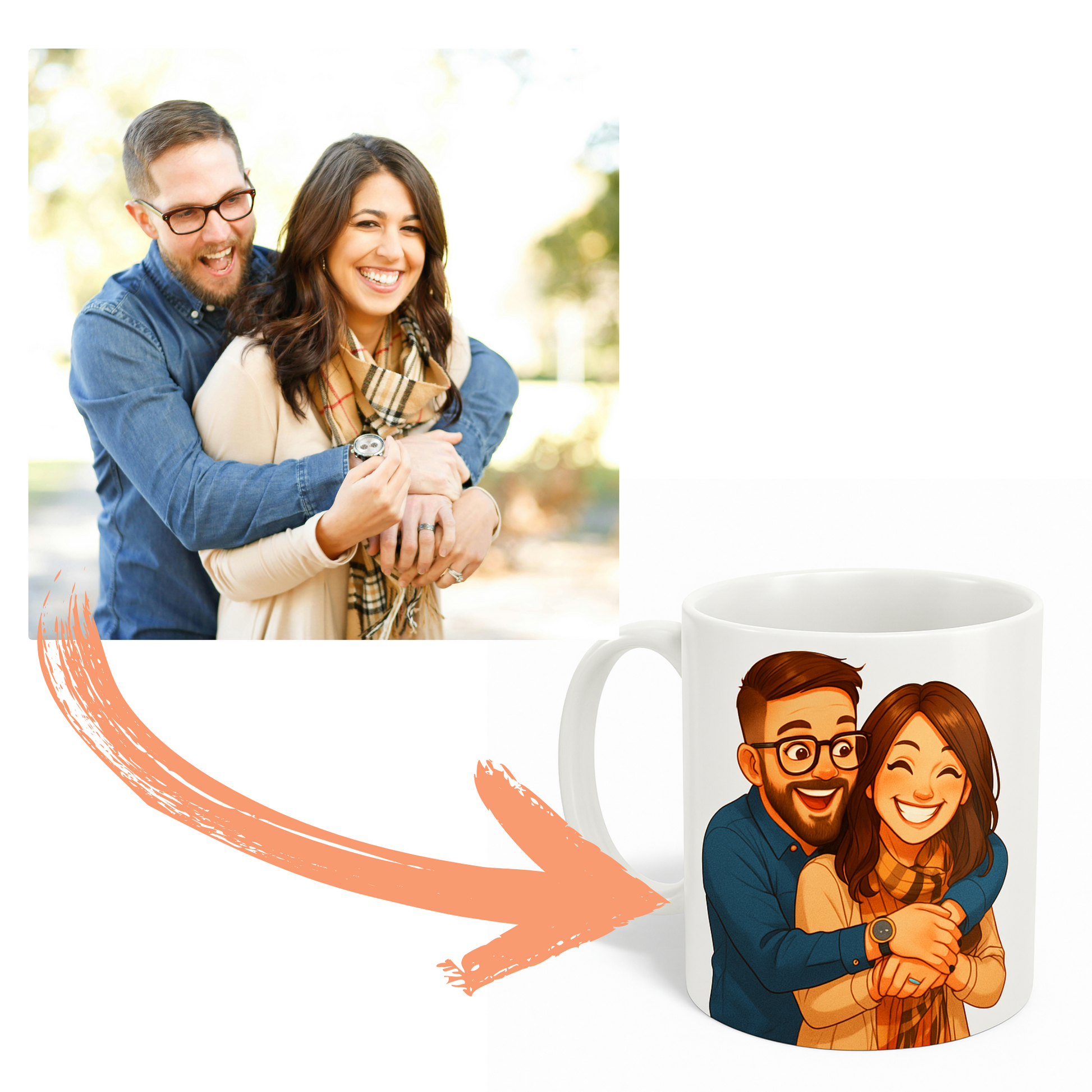 Personalisierte Premium Tasse mit Druckmotiv