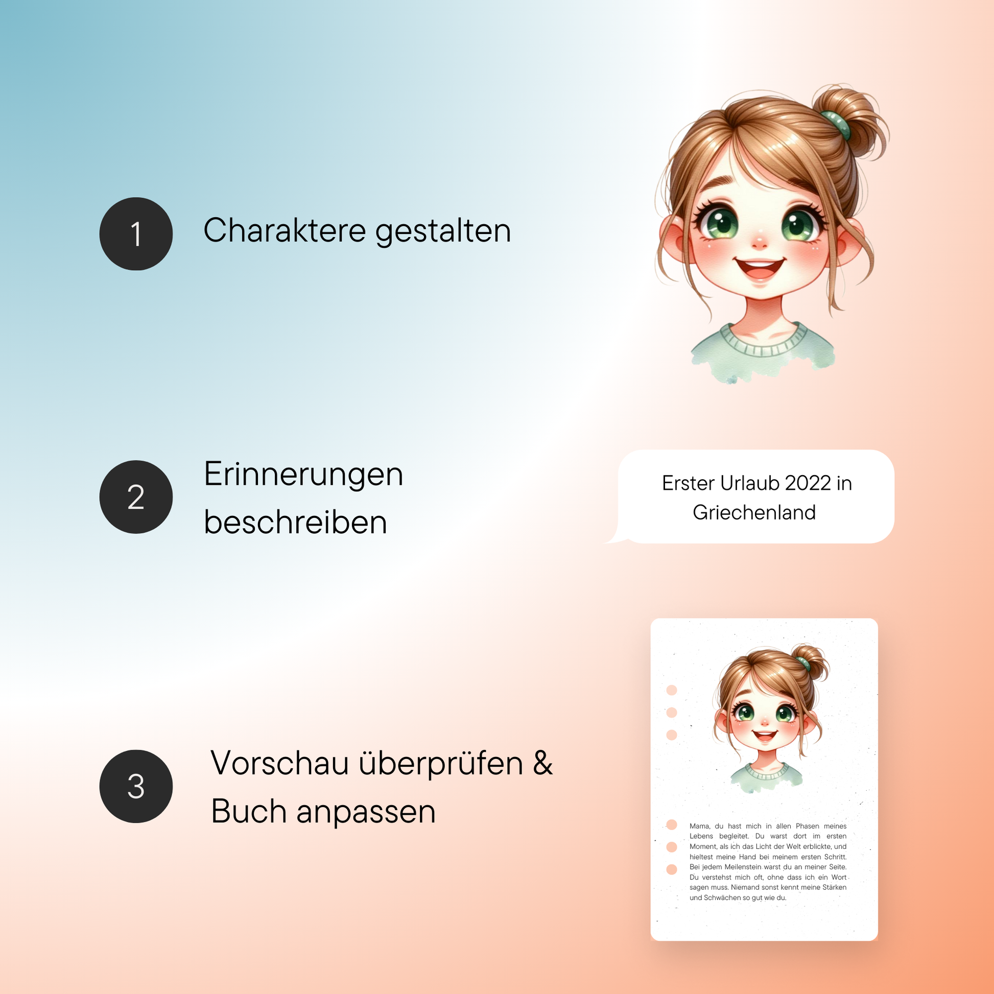 Erweiterung: Erinnerungsseiten für Kinder (2-6 Jahre) - DreamyTales