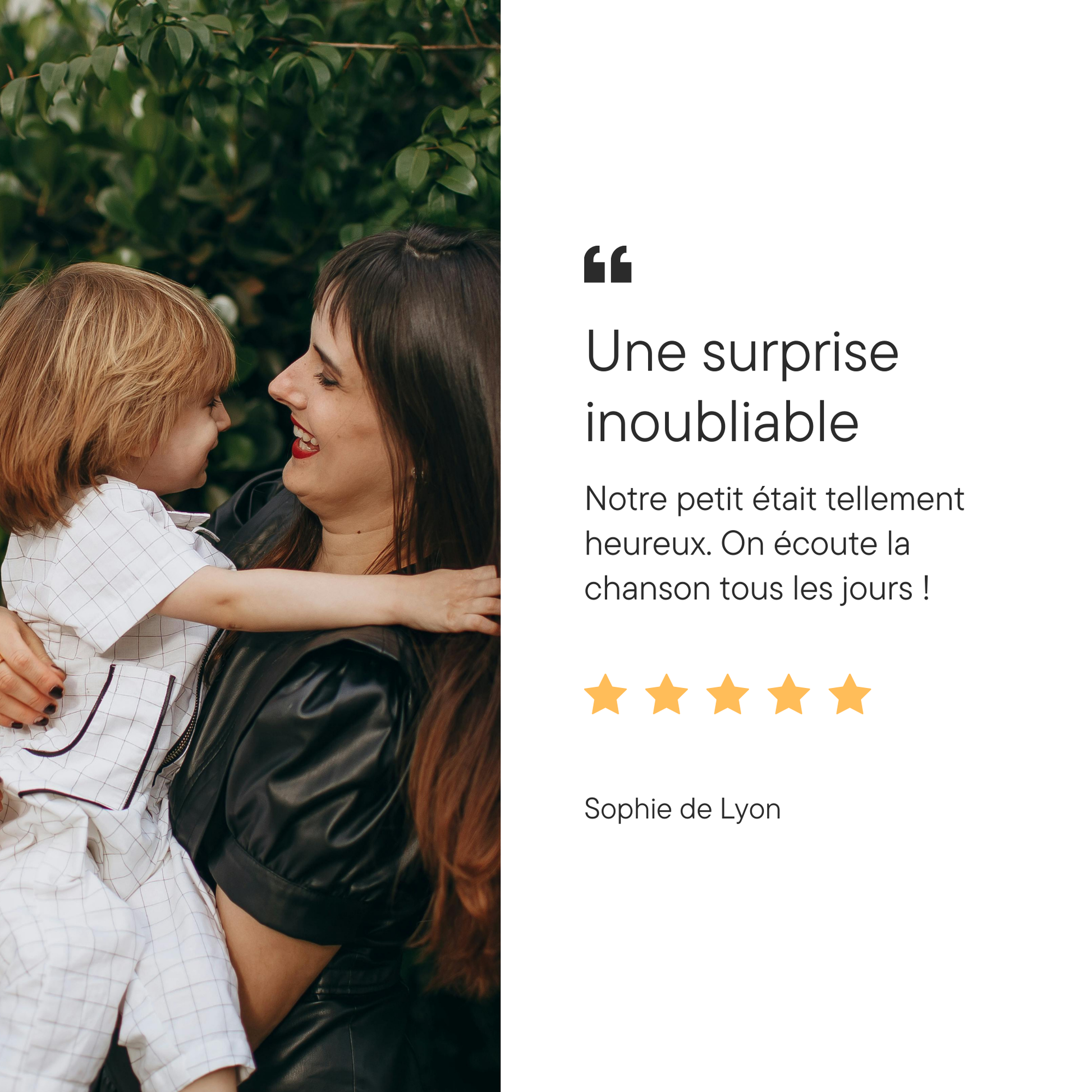 Chanson personnalisée pour enfant