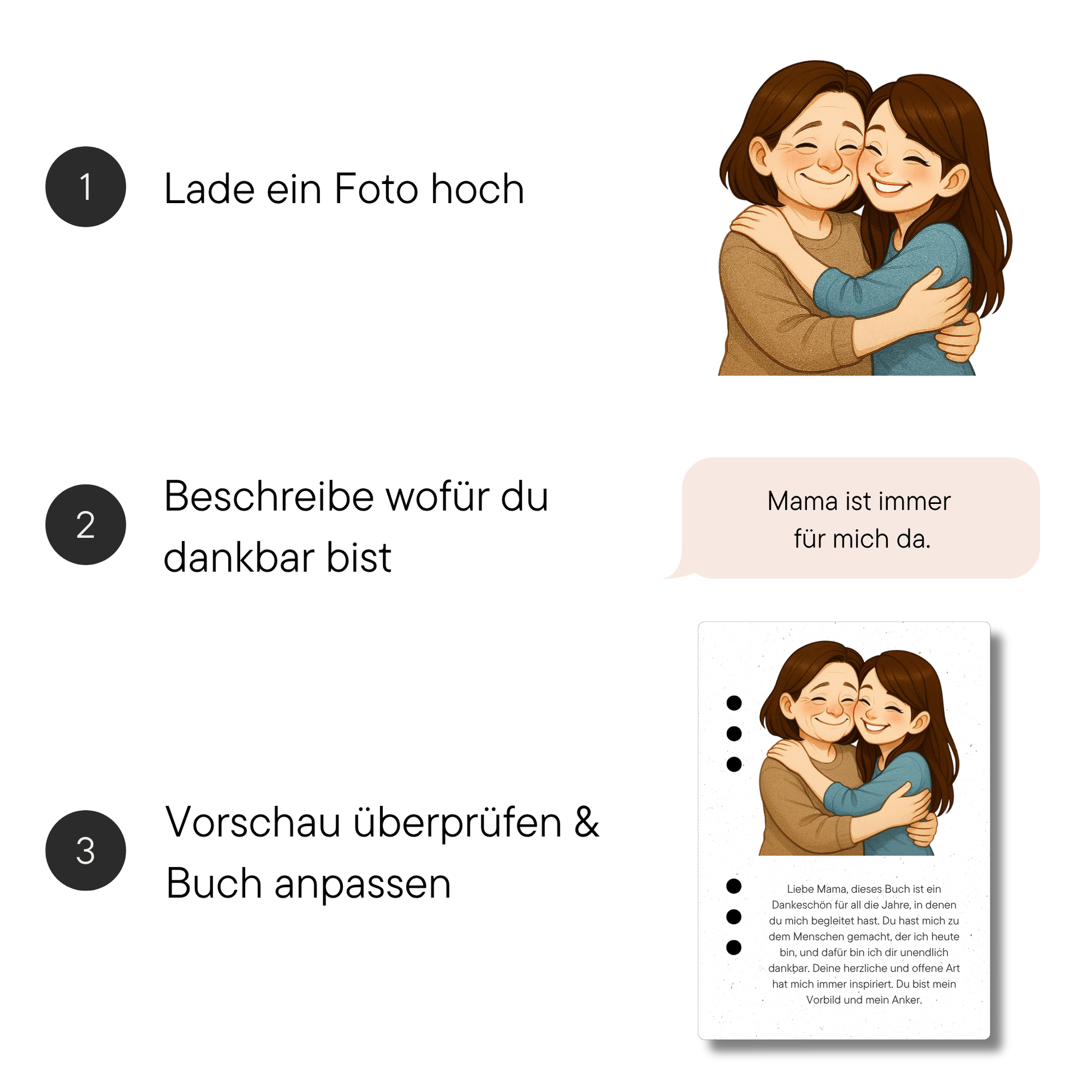 Du bist die beste, Mama | Personalisiertes Mama Buch