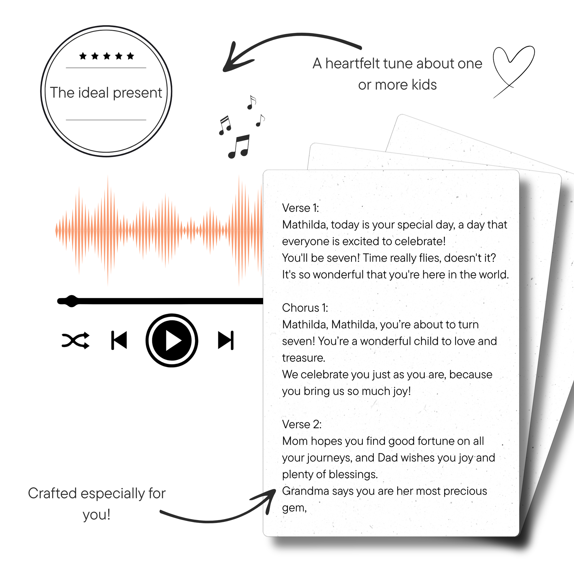 Personalised Children Song