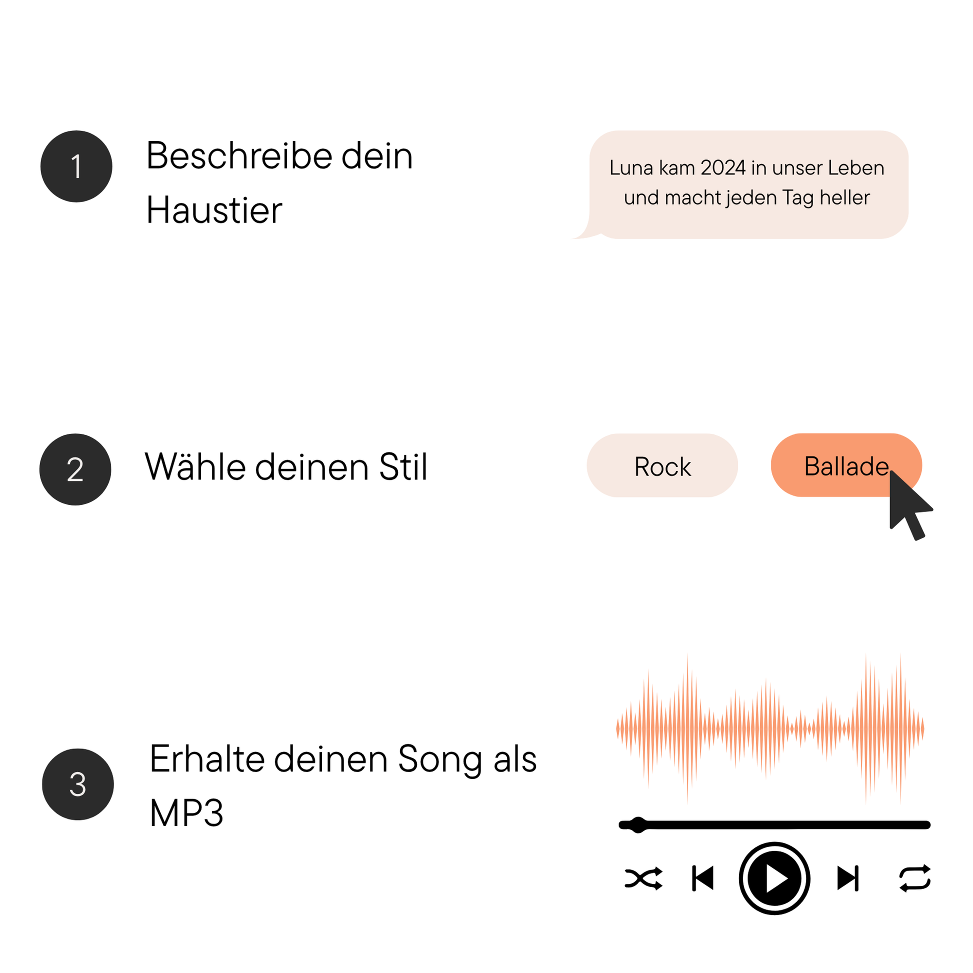 So funktioniert der personalisierte Haustier-Song