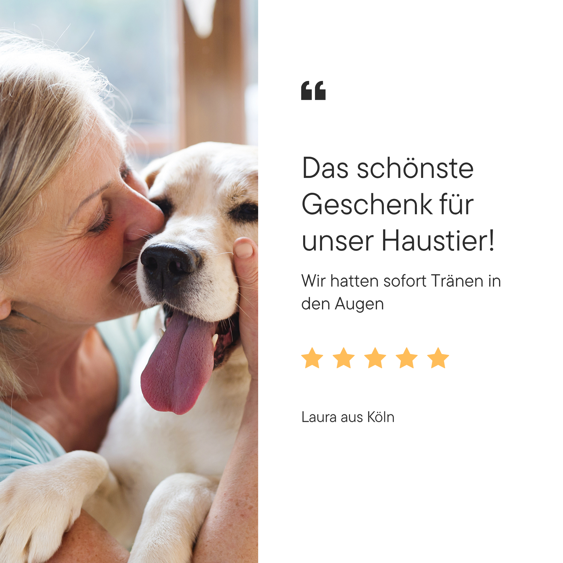 Kundenstimme zum personalisierten Haustier-Song
